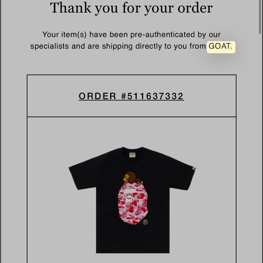 Bape Black Shirt with Red Camo Ape Head